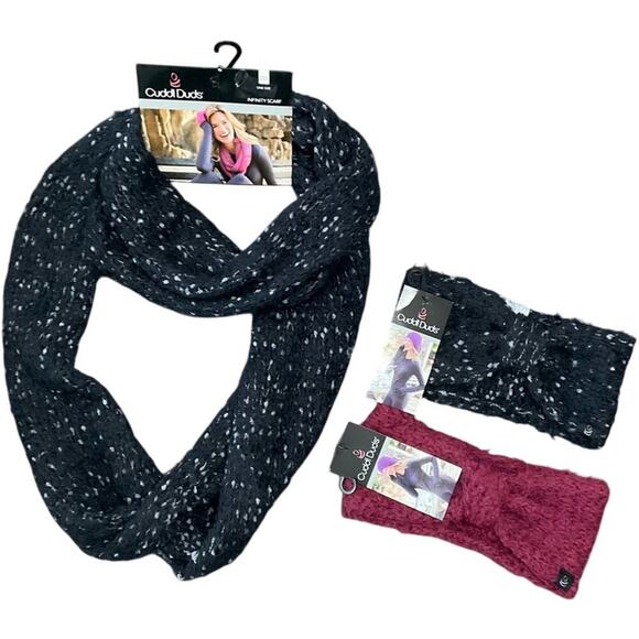 Cuddl Duds Scarf Headbands Bow NEW - Picture 3 of 4